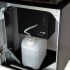 Planika Rock Daze & Laurent automatisk BEV etanolkamin med Dekton ram i marmor-look