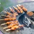 Onyx Ø80 bålfad med grill og brændeopbevaring