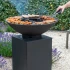 Onyx Ø80 bålfad med grill og brændeopbevaring
