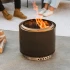 Bonfire + Stand 2.0 Rökfri eldstad i askfärg, för utomhusbruk