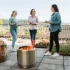 Bonfire + Stand 2.0 rökfri eldstad i rostfritt stål för utomhusbruk