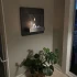 Stilren etanolkamin i svart med glas