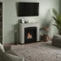 Hals Beige Bioetanol Eldstad i Minimalistisk och Samtida Design