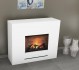 Vit elegant opti-myst kamin