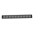 Ventilationsgaller Svart - 100x11 cm med ett ventilationsområde på 420 cm²