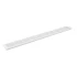 Vit Ventilationsgaller - 100x11 cm med en ventilationsyta på 420 cm²