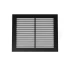 Ventilationsgaller Svart - 25x20,5 cm med en ventilationsyta på 210 cm²