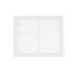 Ventilationsgaller Vit - 25x20,5 cm med en ventilationsarea på 210 cm²