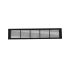 Ventilationsgaller Svart - 50x10 cm med en ventilationsyta på 214 cm²