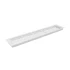 Vit ventilationsgaller - 50x10 cm med en ventilationsarea på 214 cm²