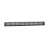 Ventilationsgaller svart - 80x7,6 cm med en ventilationsyta på 210 cm²