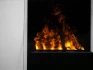 Yosemite Black Vattenångkamin - Väggmonterad Opti-myst öppen spis med stor glasfront